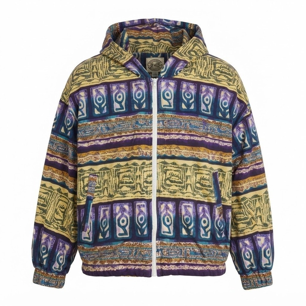 Speedo Vintage Patchwork Hoodie Dopamine Sz. L 80's, 90's